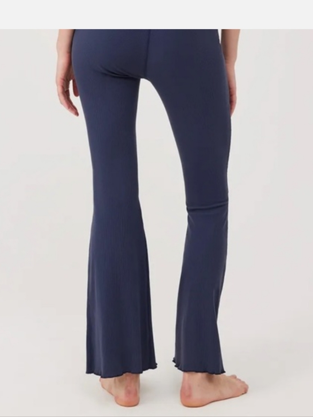 Outdoor Voices Superform Ribbed Dark Navy Flare Yoga Pants XS - Picture 5 of 14